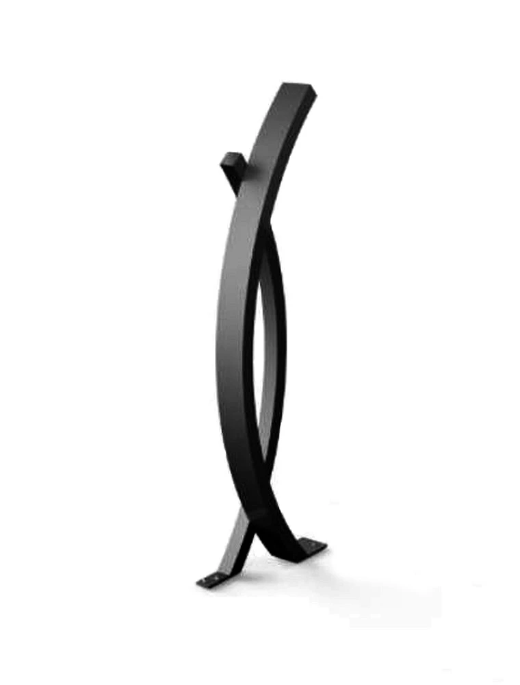 Potelet de ville, acier Noir, "Design" (à visser) Potelet de ville, acier Noir, "Design" (à visser)