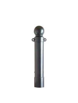 Potelet tête boule stationnaire (H 95cm), anthracite, à sceller