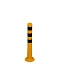 Potelet flexible jaune avec bandes noires (H 75cm, Ø 8cm), à cheviller
