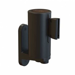 Enrouleur mural à sangle rétractable noir – boîtier rotatif 180°